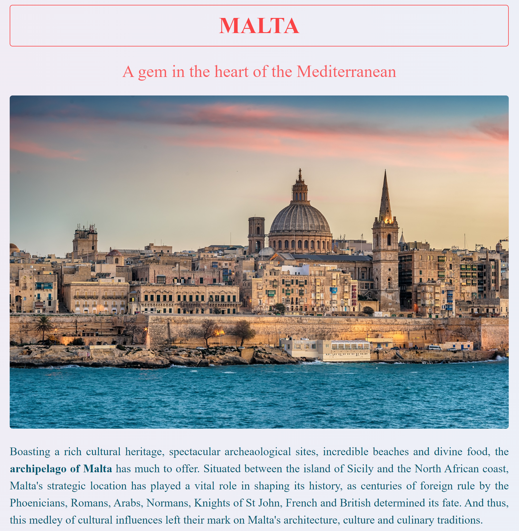 Malta website